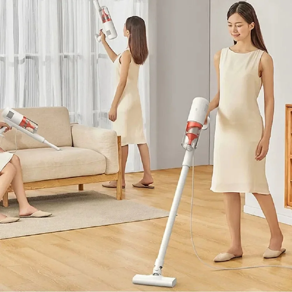 Original MIJIA Corded Vacuum Cleaner 16KPa Strong Suction 600W Motor 5-Stage Filter Bagless 0.5L Dust Cup Handheld 5M Cord CN