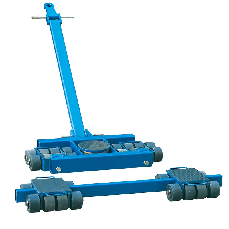 

Industrial Heavy Drag Roller with Operating Rod Heavy Roller Sliding Wheel Machinery Heavy Equipment Handling Trolley Cart