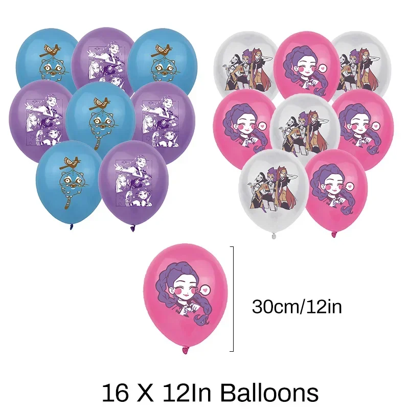 Ballon Kpop Demon Hunters Verjaardag Ballon Decoratie Set Ster Nummer Aluminium Ballonnen Verjaardag Festival Nieuwjaar Party Decor