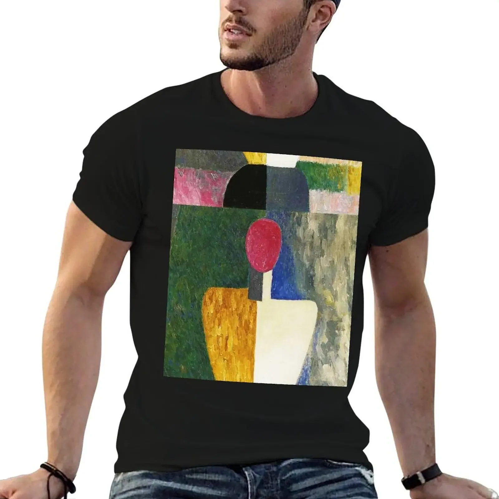 HD - Torso figure with a pink face, by Kazimir Severinovich Malevich 1922 High Definition T-Shirt