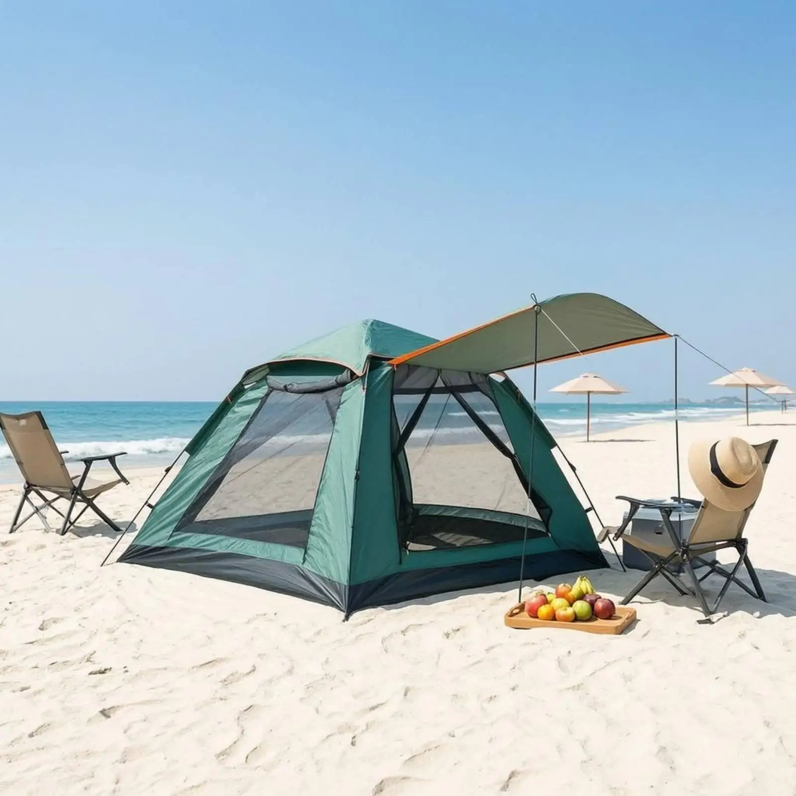 Outdoor Shelter Pop Up Camping Tent Waterproof Auto Quick Open Camping Shelter for Family Outdoor Leisure Use