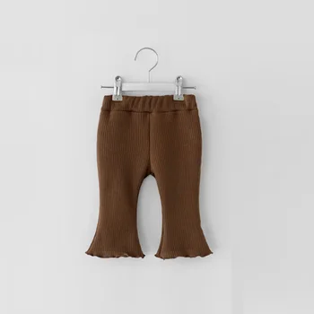Autumn Newborn Infant Baby Girls Trousers Girl Plaid Bell-Bottoms Fashion Baby Clothing 4