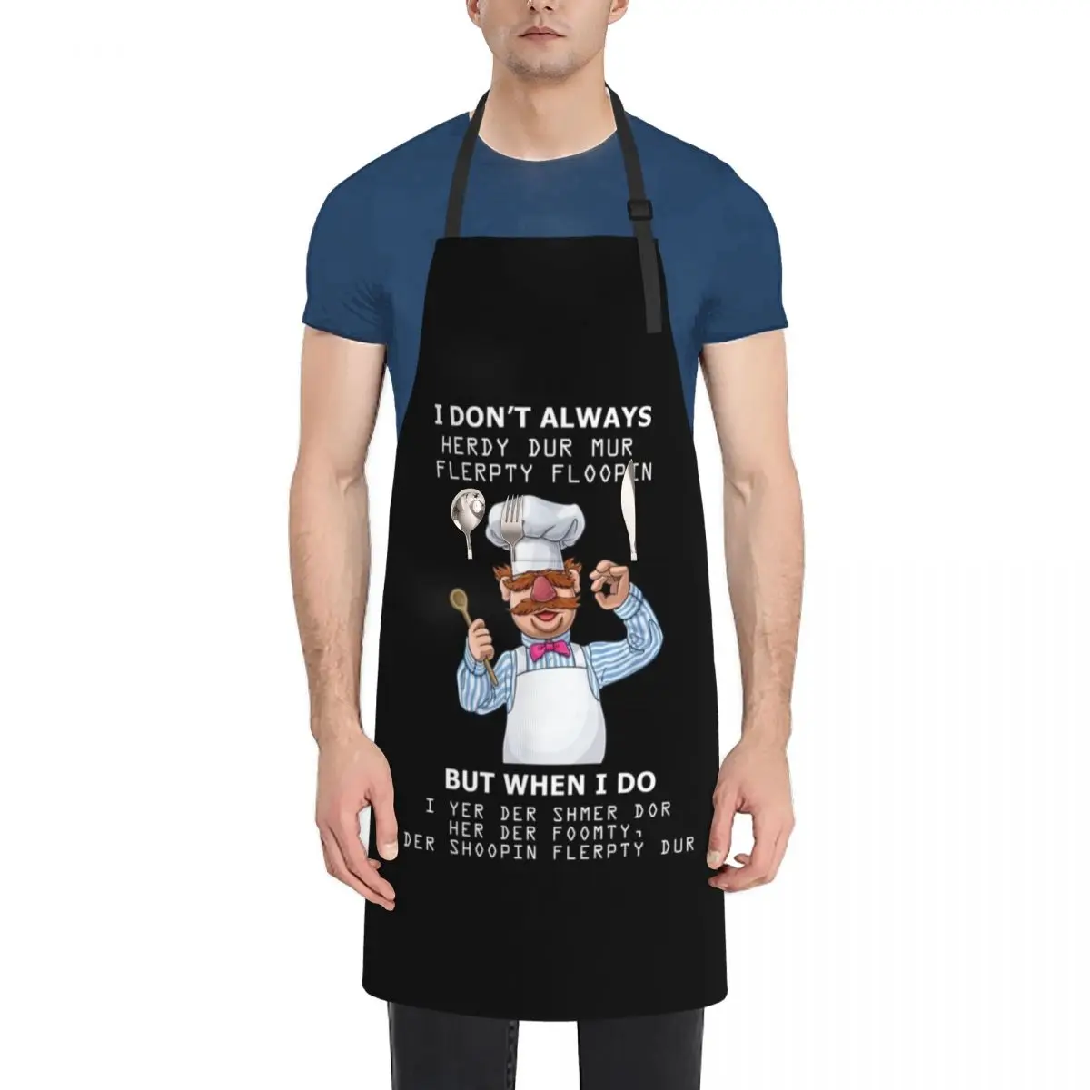 

Funny Swedish Chef 2 Apron professional hairdresser Professional Barber Kitchen Utensils waterproof for women Apron