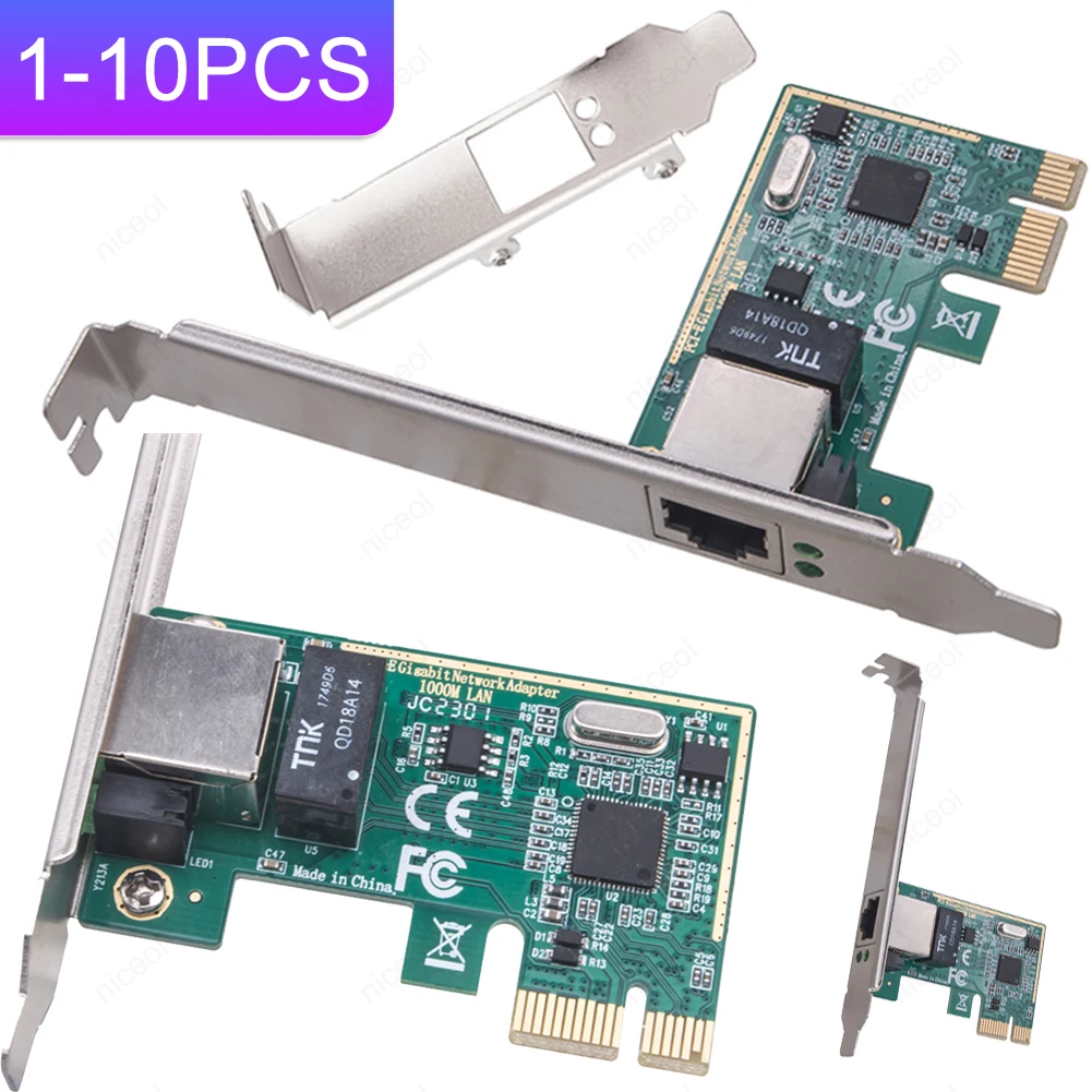 10/100/1000M Gigabit Ethernet PCI Express Network LAN Card RJ45 LAN Adapter Gigabit Ethernet LAN PCI Network Controller Card