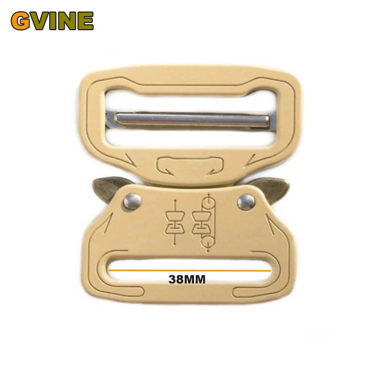 

38mm Tactical Belt Buckle Metal Quick Side Release Buckles Clip for Webbing Strap Adjuster DIY Men Buckl for Belt