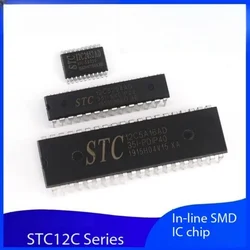 1PCS STC12C5204AD/12C5A16AD microcontroller directly inserts DIP28/40/20 SMD SOP20