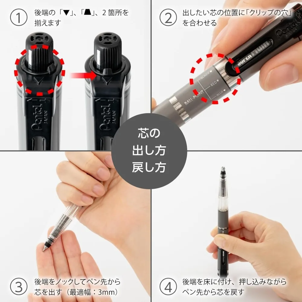 Pentel PH803 Super Multi 8 Mechanical Pencil ,drawing Pencil School Office Art Stationery Automatic Mechanical Pencil