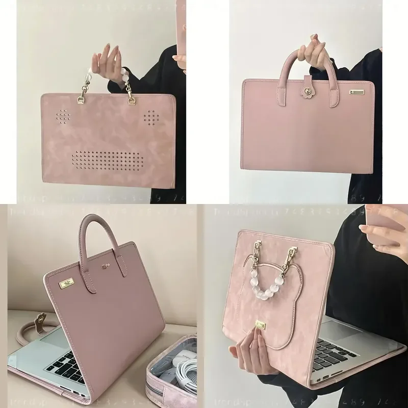Portable Laptop Bag Protective Case for 14 15 16 Inch Computers Notebook Sleeve Handbag Durable Storage Pouch