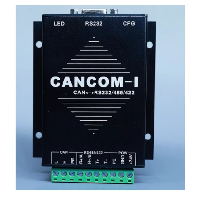 

Industrial grade RS232/RS485/RS422 serial port to CAN transparent transmission isolation CAN CANCOM