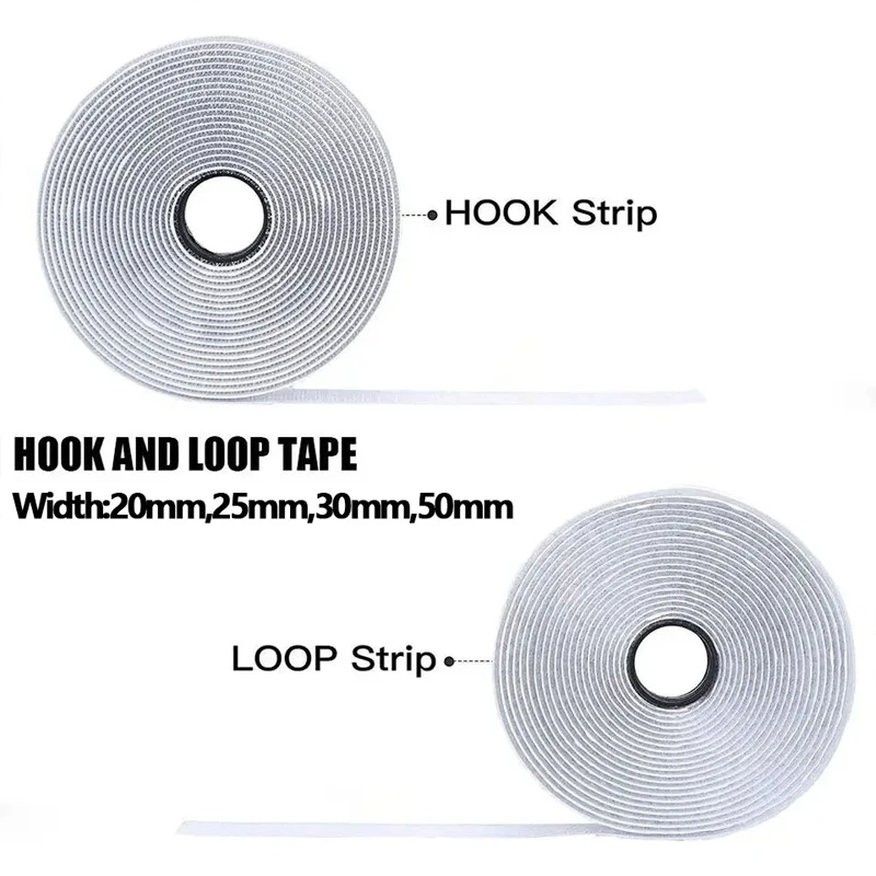 1-25M Velcros Self-Adhesive Hook And Loop Tape Fastener House Diy Magic Tap Auto Adhesive Strong Glue Stickers Sticker Strap