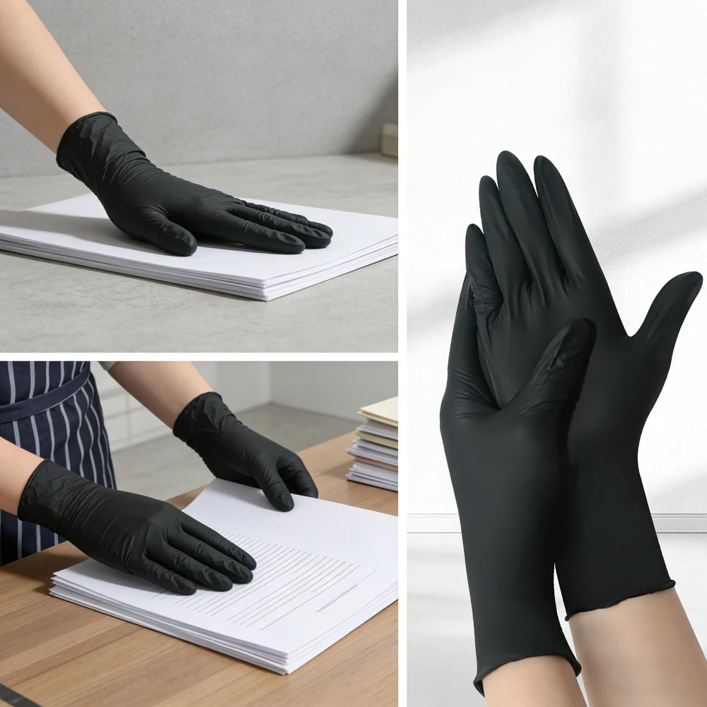 Guantes de nitrilo sintético d - Rubber Glove Cleaning reseña y precio