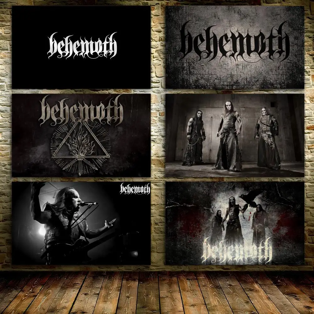 Флаги группы Heavy Metal Band B-BEHEMOTHS, 3x5 футов, индивидуальный баннер для гаражных ворот, декор для комнаты, украшение для стен с металлической пряжкой