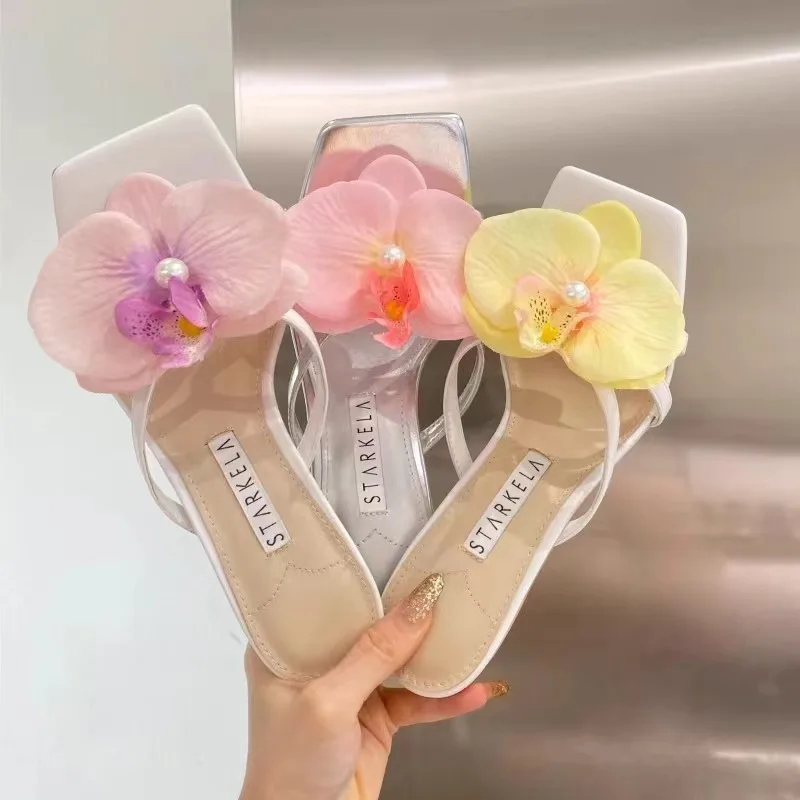 

Summer Flower Women Flip Flops Sexy Heels Casual Outside Women Sandals