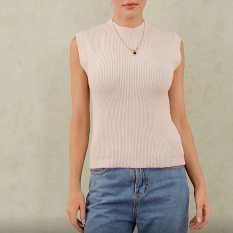 

Autumn Winter Sweater Vest Women Solid Color Sleeveless Crew Neck Slim Sleeveless Tops Outwear Knitted Casual Streetwear