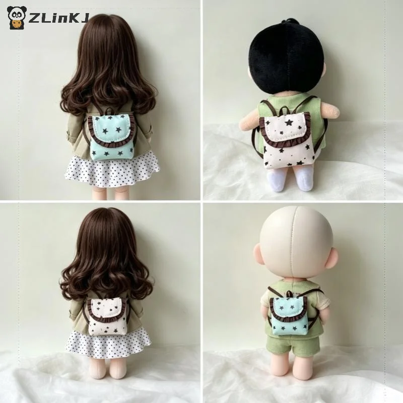 ▶10-20cm Doll Backpack Model Mini Doll Dress Up Accessories Dollhouse DIY Decoration Pretend Play Toys