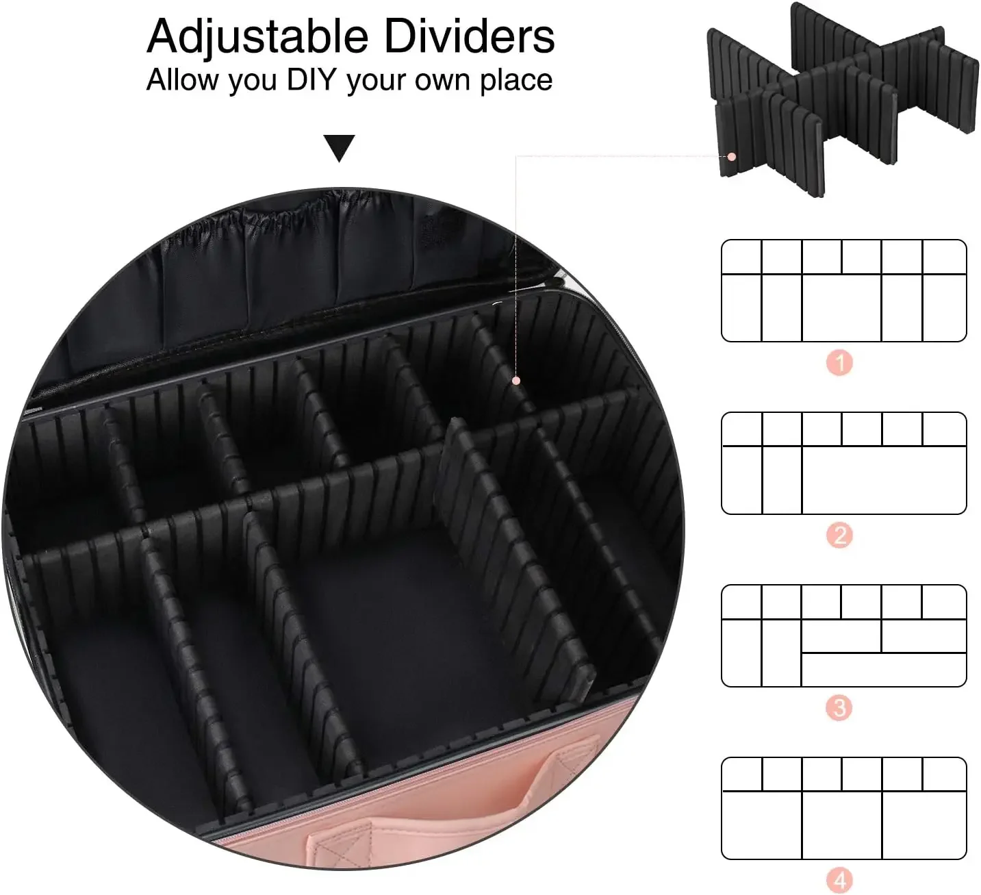 กรณีแต่งหน้ากระเป๋าแต่งหน้าขนาดใหญ่รถไฟมืออาชีพกรณี16.5นิ้วเดินทางเครื่องสําอางออแกไนเซอร์ที่ใส่แปรงแต่งหน้ากันน้ํา