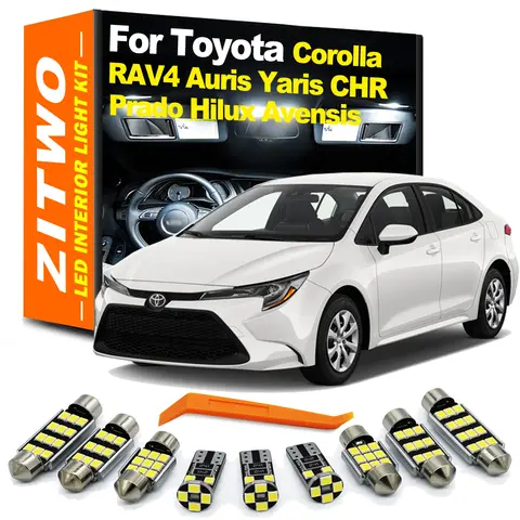 ZITWO LED Interior Dome Map Light Bulb Kit For Toyota Corolla RAV4 CHR C-HR Avensis T25 T27 Auris Prado LC 120 150 Yaris Hilux