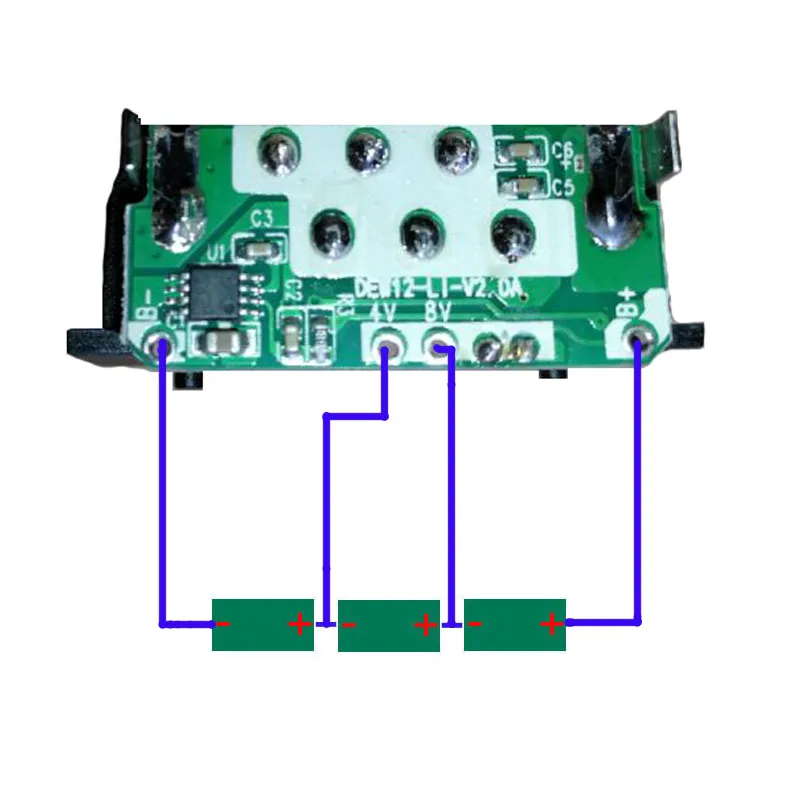 DCB120 3*18650 Battery Plastic Case PCB Charging Circuit Board Box For DeWalt 10.8V 12V Lithium Battery dcb125 dcb127 Housings - view 2