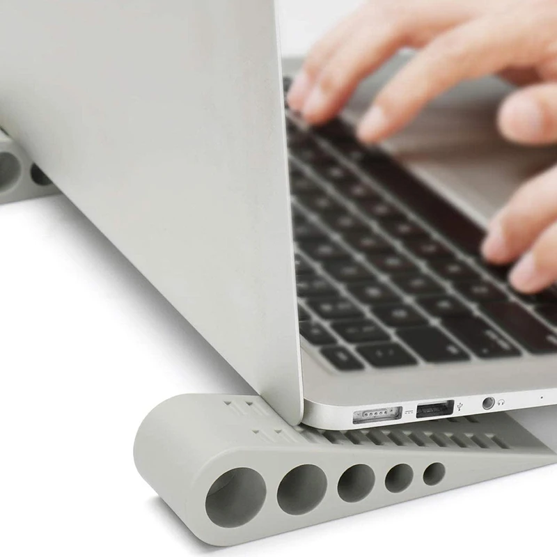 

Highly Recommended.(4 Pack)Notebook Stands, Anti-Slip Increase, Stable Tilting Wedge
