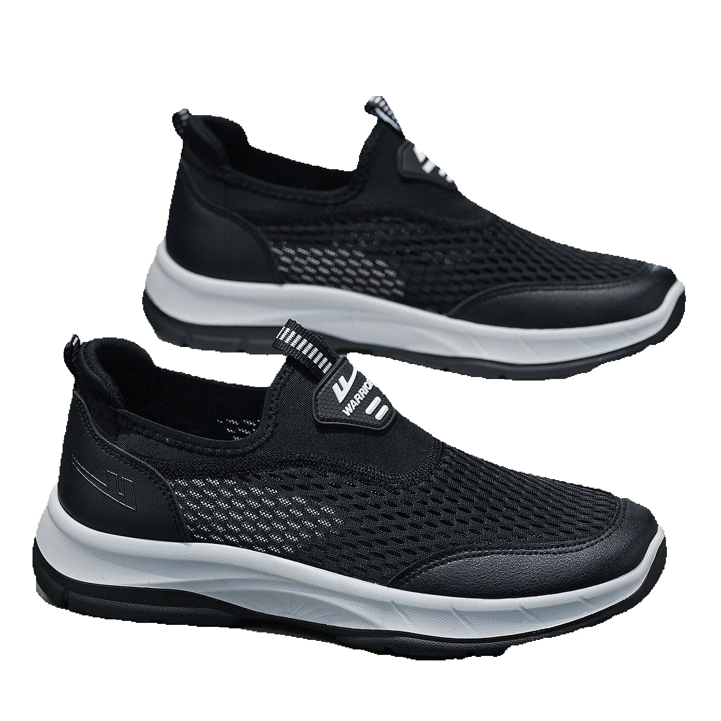 Pull-back Men's Slip-on Shoes With Breathable Mesh For Spring And Summer 2026, New Model Dad Shoes, Men's Hollow Mesh Thin Mesh Shoes_vogvips.com