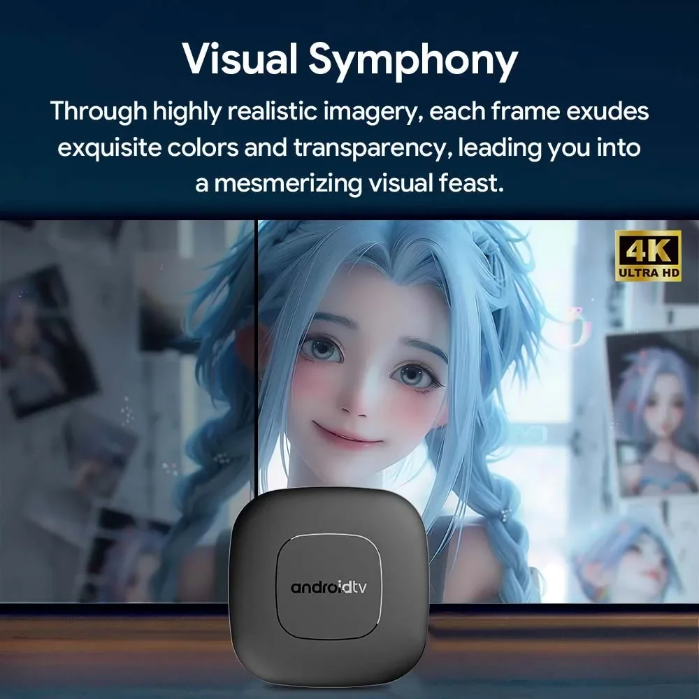 HOT Mortal T1 Android13 Smart TV Box AllwinnerH313 Support BT5.0 Dual WiFi Chromecast 4K Voice Control Televisor Multi-language