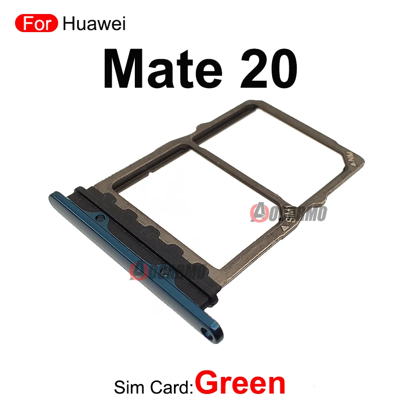 Pink Light Blue Green Black Purple For Huawei Mate 20 Pro 20Pro SIM Card Socket Slot Sim Tray Holder Repair Replacement Parts