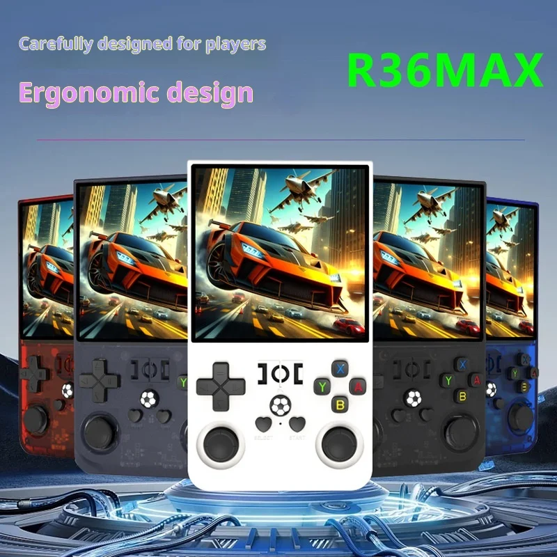 

Игровая консоль R36 Max Cool Open Source с эргономичным дизайном, 4-дюймовым HD-экраном, ретро-джойстиком, поддержкой игр PSP и GBA для игроков.
