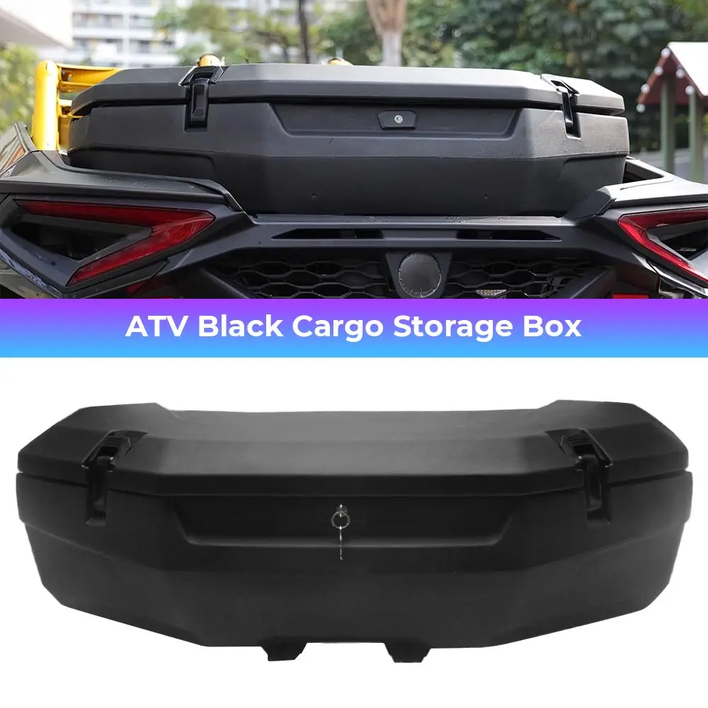 

30L Cargo Storage Box Lockable Rear Trunk Rack Bin For Can-am Outlander PRO Max 500 700 Maverick R X RS MAX 2024-26 ATV UTV