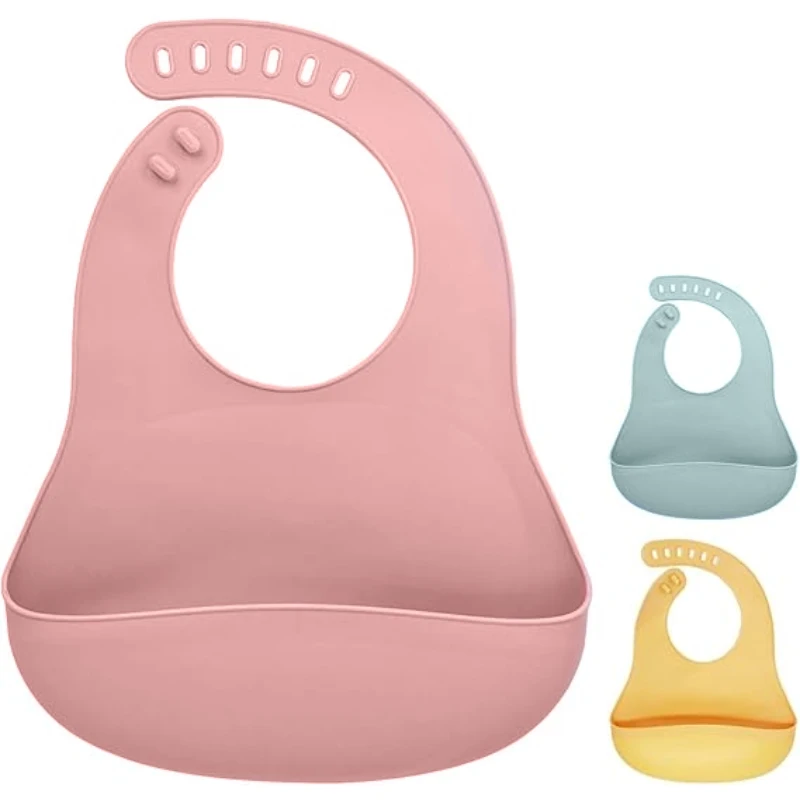 

Регулируемые мягкие нагрудники, складные и портативные нагрудники для кормления детей от 6 до 36 месяцев, материал PP + TPE, 1 шт.