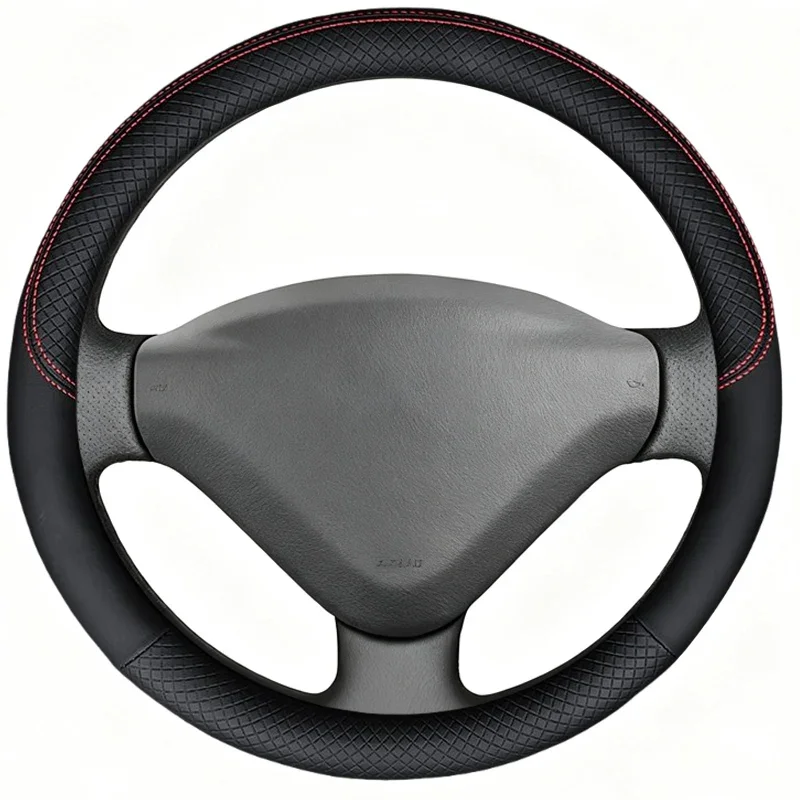 Car Steering Wheel Cover For Peugeot 207 Fiat Scudo Expert 2006-2016 Partner 2009-2018 Leather Steering Wrap