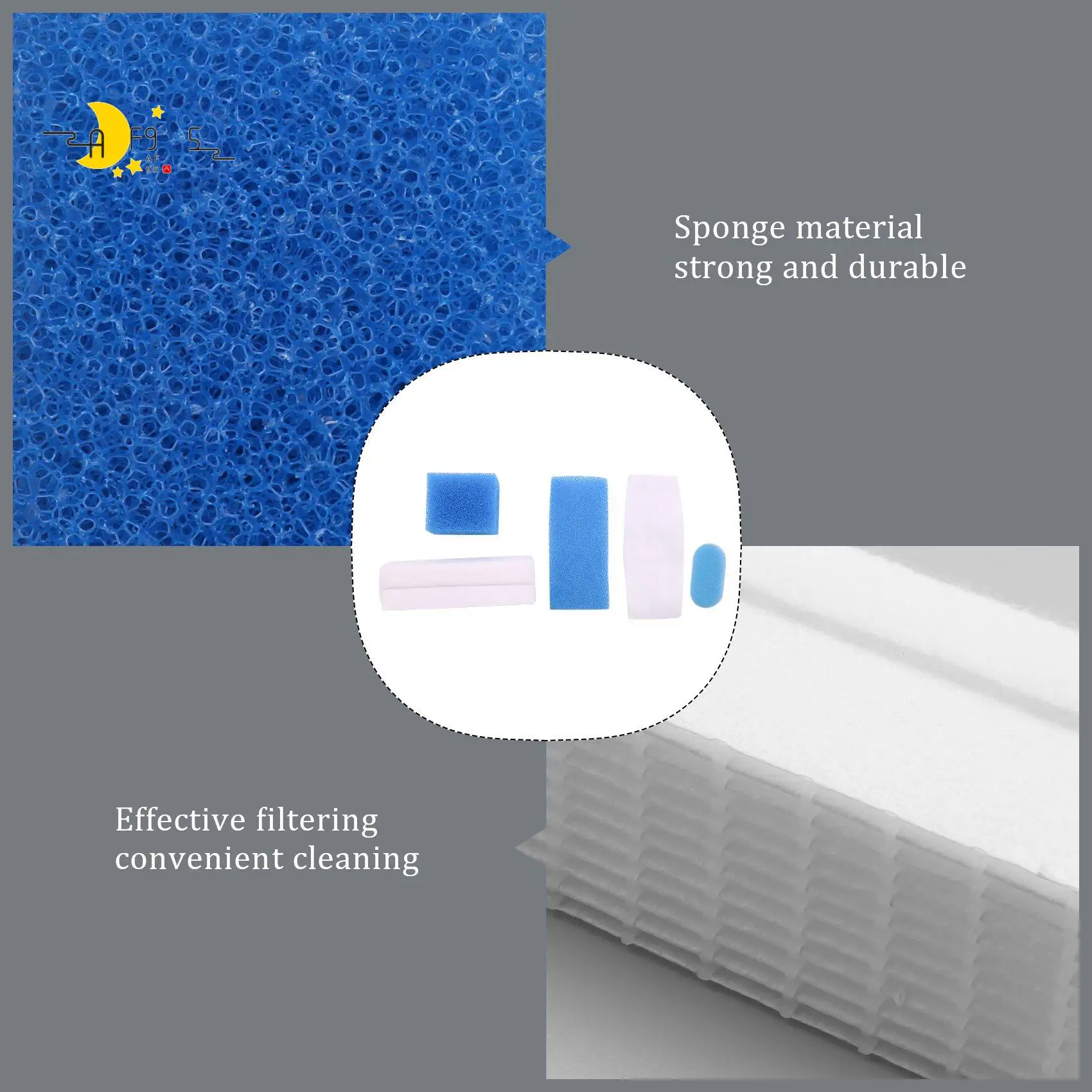

AF95-5Pcs/Set HEPA Filter Kit For Thomas Twin Genius 787203 Vacuum Cleaner Parts New