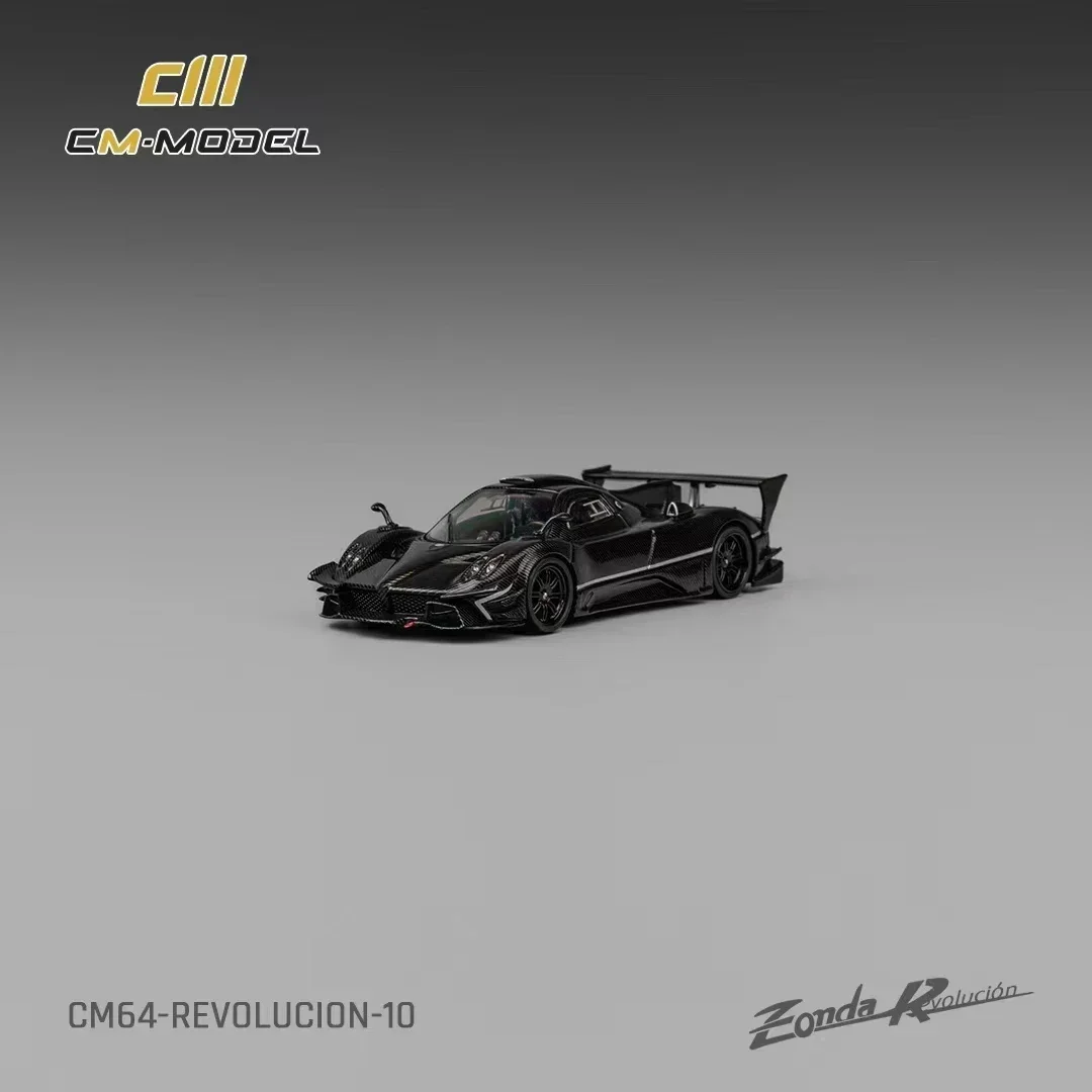 

CM In Stock 1:64 Pagani Zonda R Evolucion Track Version Full Carbon Replaceable Wheels Diecast Diorama Car Model Toys