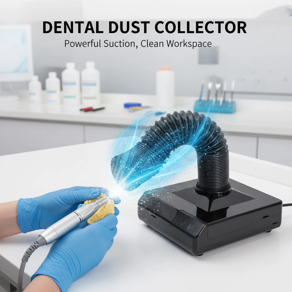 

60 Вт стоматологический пылесос, стоматологическое лабораторное оборудование, пылеочиститель, выдвижной локтевой дизайн, вентилятор, пылесборник для ногтей, всасывающая машина