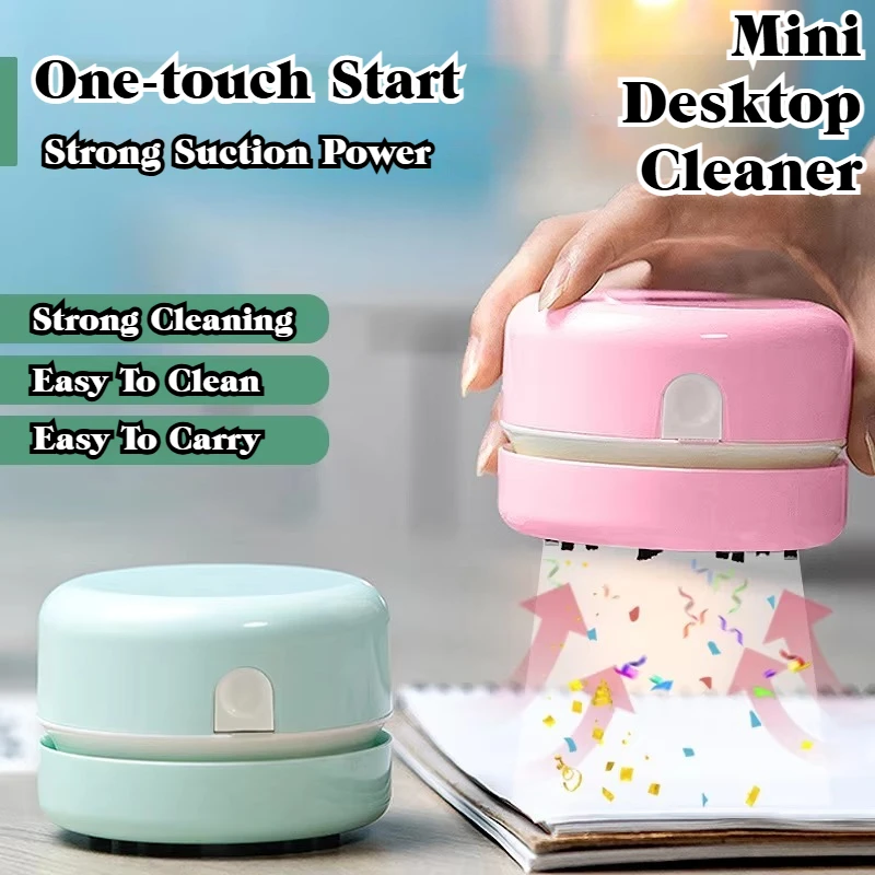 Mini aspirador de escritorio portátil silencioso: ideal para limpieza de escritorio de oficina y estudio, regalo exquisito para el hogar y la oficina