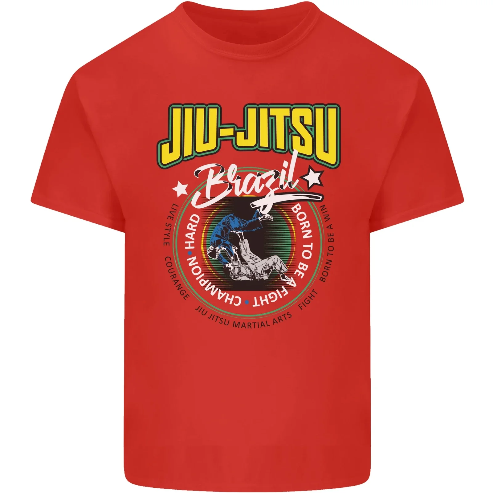 Brazilian Jiu Jitsu MMA Judo T-Shirt 100% Cotton O-Neck Short Sleeve Summer Casual Mens T-shirt Streetwear