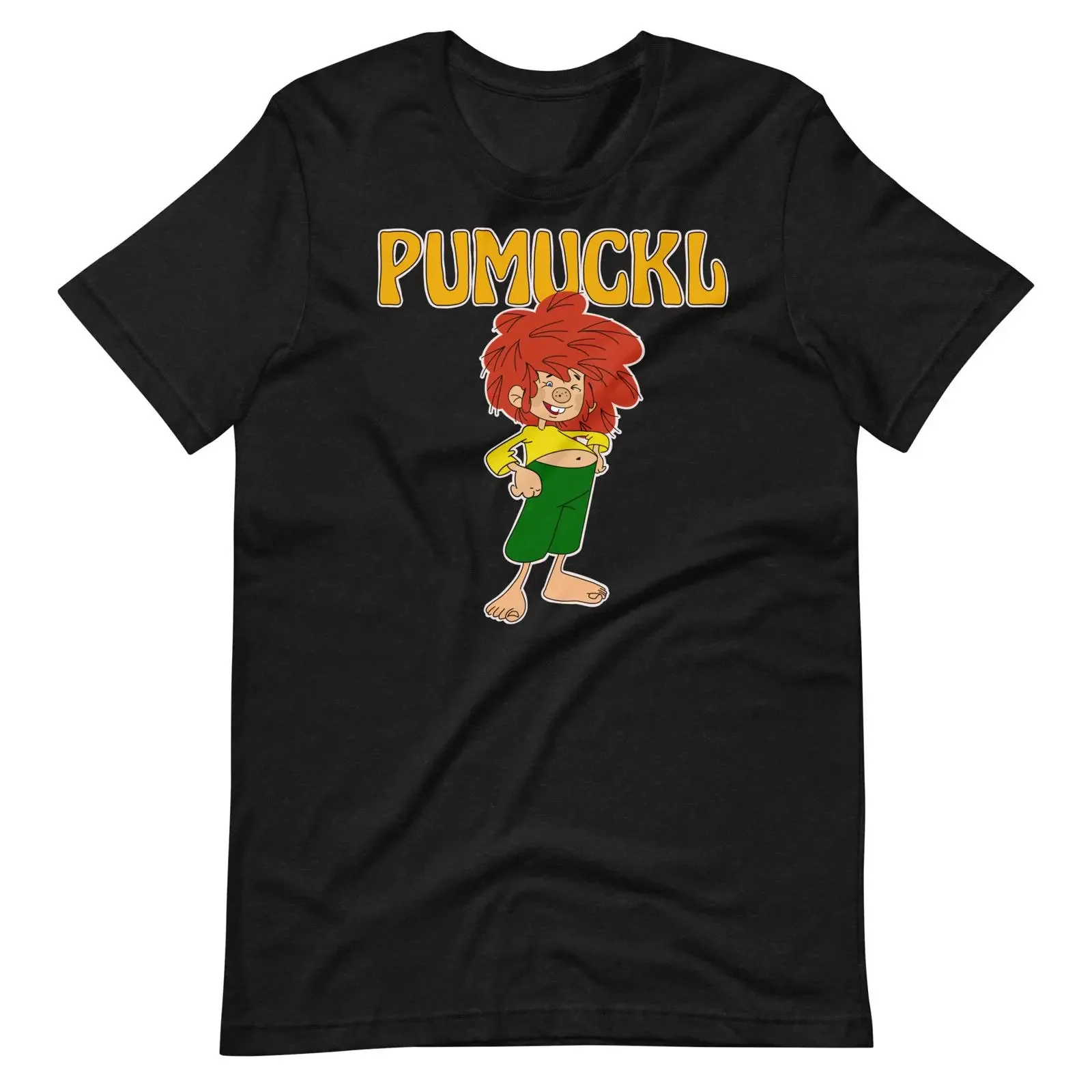 80s retro vintage german kids tv show deutsche Zeichentrick Kinder Serie Pumuckl t shirt vintage Washed graphic