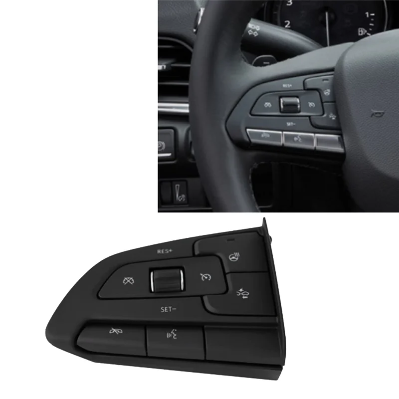 

NEW-Car Steering Wheel Cruise Control Button Switch With Heating Function For Cadillac XT4 2019-2021