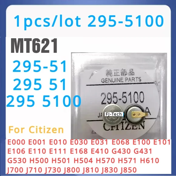 1pcs/lot MT621 295-5100 295 5100 Citizen Eco Drive Watch Battery Capacitor with Replacement Tools For Citizen H504 E100