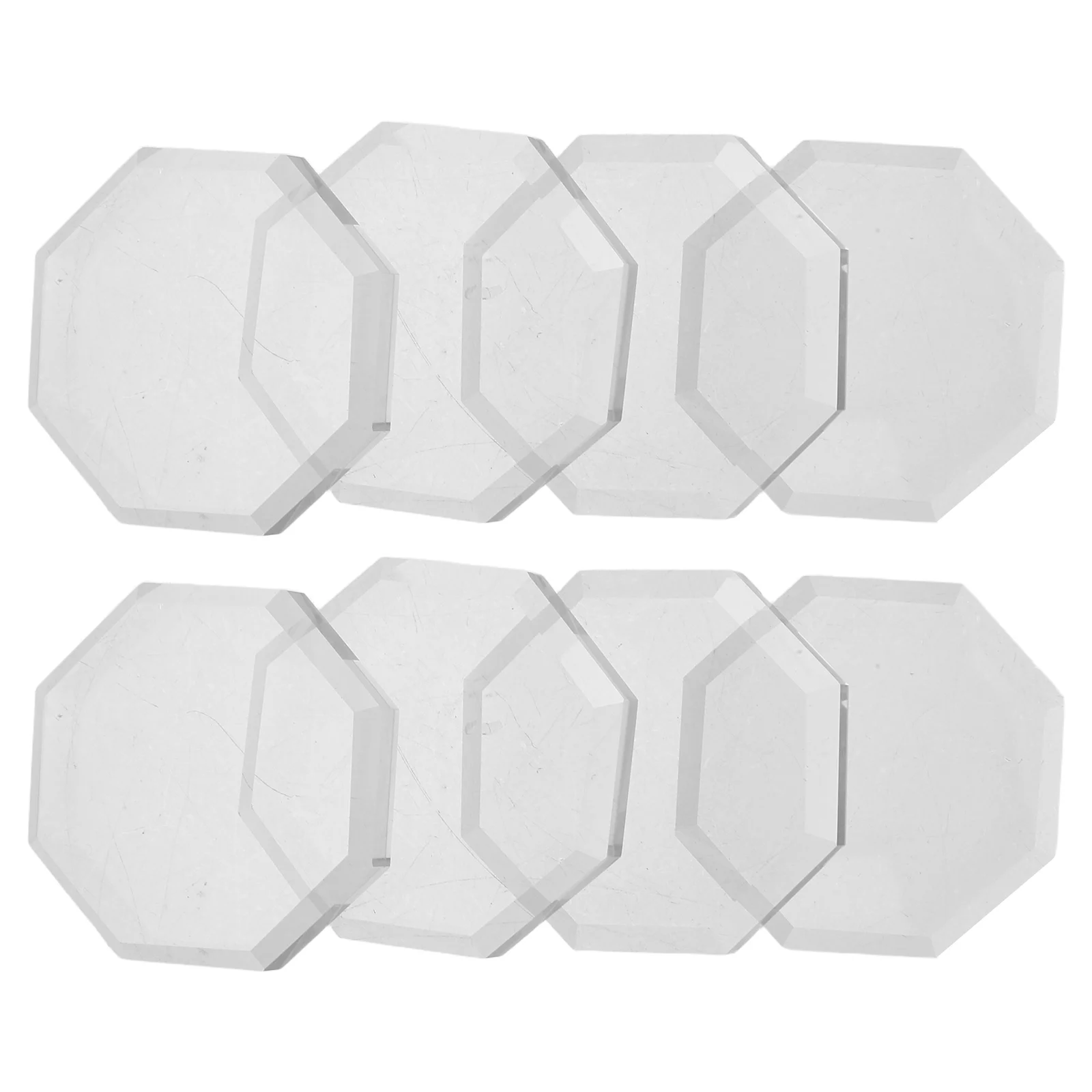 

8pcs Glass Sewing Mold Clear Paperweight Fabric Weights Pattern Cutting Craft Quilting Templates Glass Paperweight Tailor