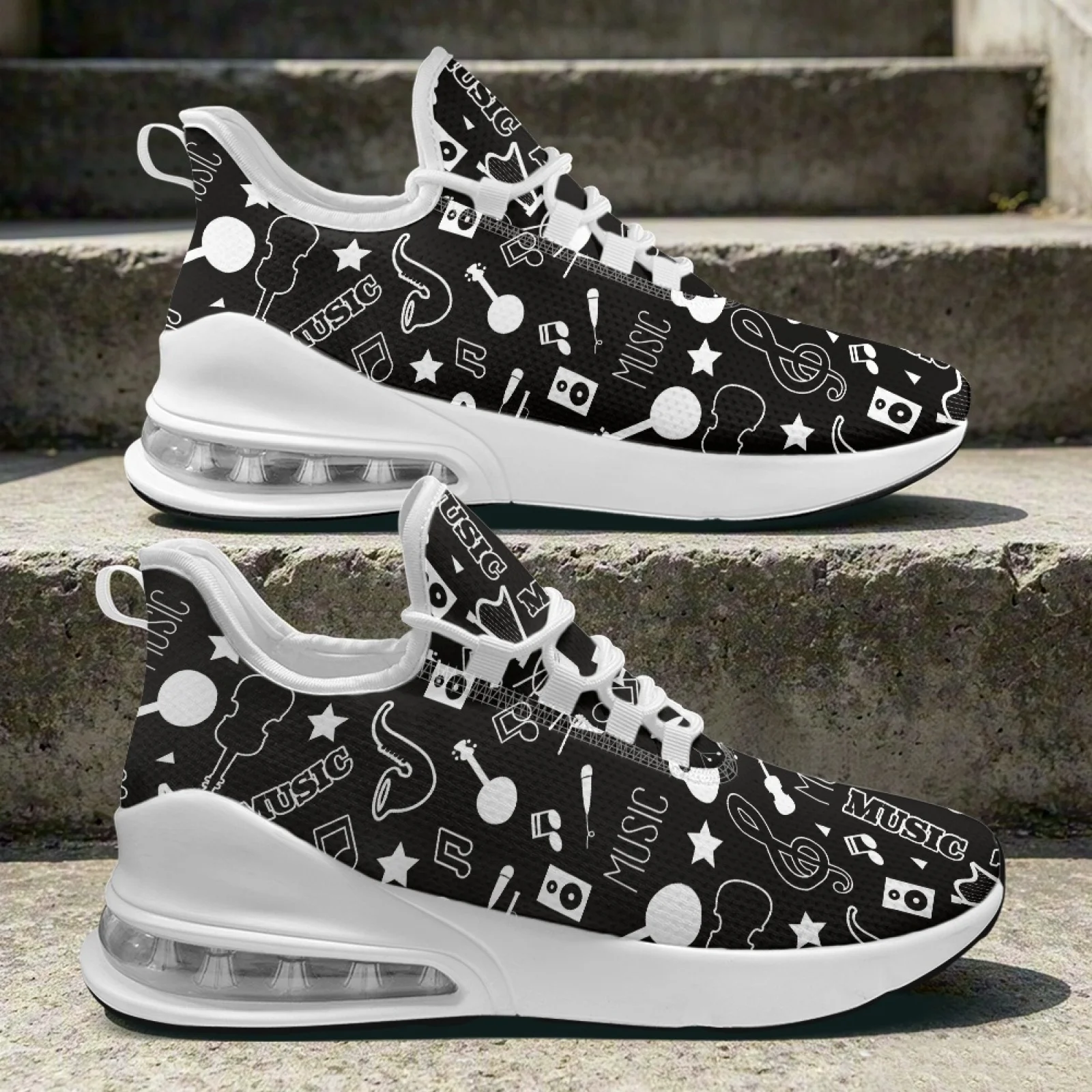 PENSTROLL Music notes Comfortable Breathable Casual Shoes Walking Shoes for Women Outdoor Travel