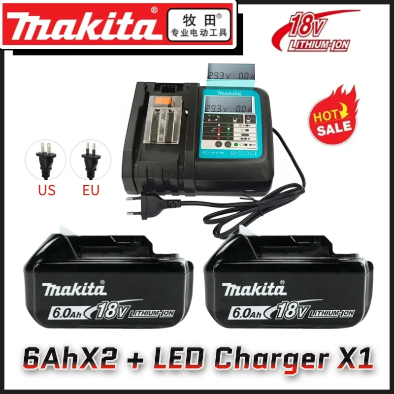 

Original Makita Battery 6Ah Quality Rechargeable Tools Battery Ultra-long Battery Life, Stable Power Output Makita tool Battery