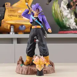 애니메이션 드래곤 볼 Z 트렁크, 두 개의 머리, 액션 피규어 장난감, DBZ 슈퍼 사이어인 피규어, GK 조각상 모델 장식 선물, 어린이를 위한 23cm
