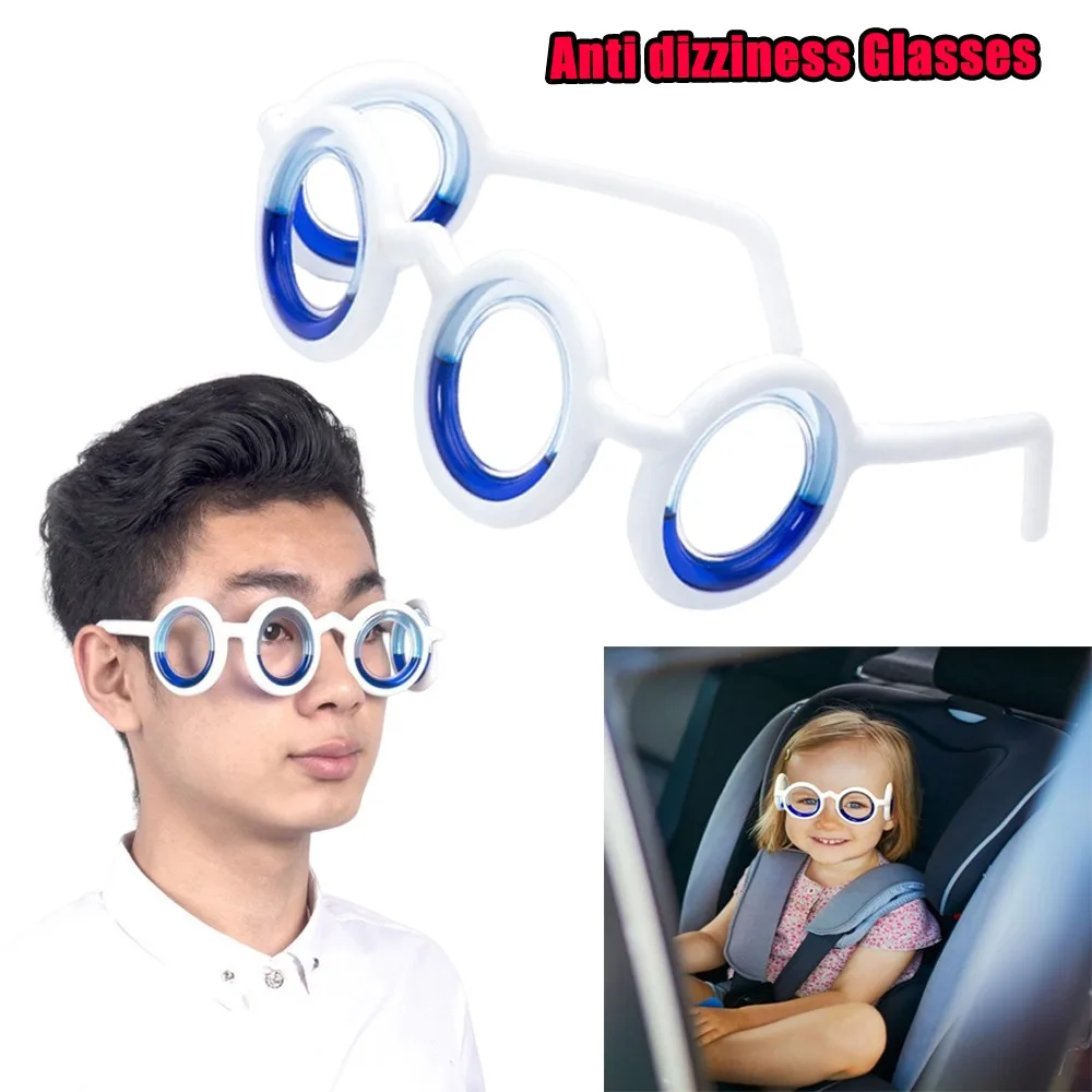 Portable Anti Dizziness Glasses Natural Relief Nausea Glasses Universal Black Motion Sickness Glasses Stylish Frame For Car