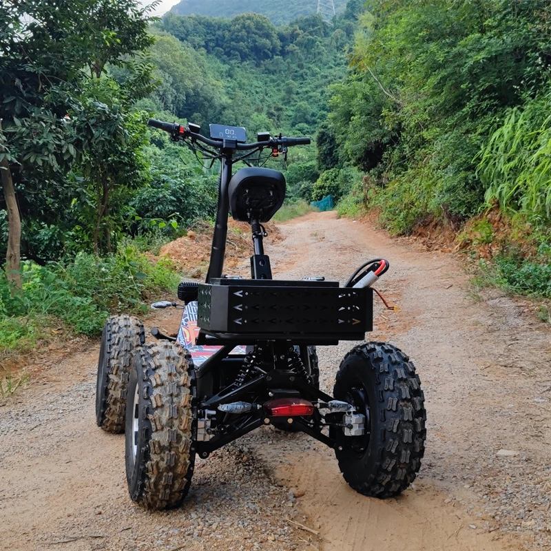 Ecorider E7-5 4 motor 60v50a 8000w hunting Electric four-wheel drive Electric Scooter 20.5inch jungle Mountain off-road scooter