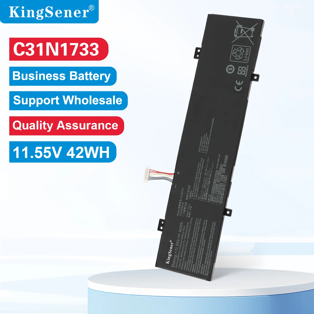 

KingSener C31N1733 Laptop Battery for ASUS VivoBook TP412FA TP412UA Series Notebook TP412UA-EC098T TP412UA-EC060T TP412UA-EC123T