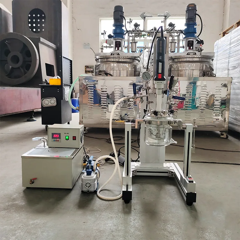 Laboratory small vacuum dispersion homogenizer emulsification reactor factory direct sales