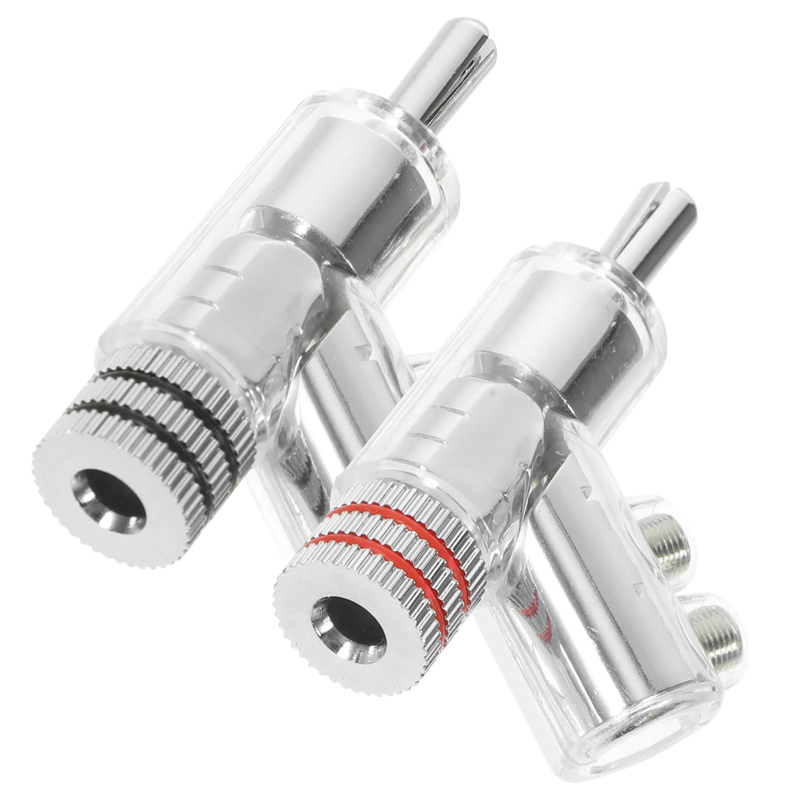 2 шт., 45 градусов, угловой штекер типа «банан», разъем для кабеля динамика, фиксирующий штекер, адаптер для усилителя, штекер типа «банан» для провода динамика