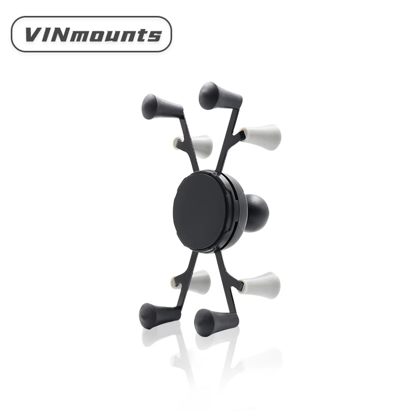 AliExpress NONE Universal X-Grip Phone Mount with 1 Inch Ball Base, Motorcycle Bike Cell Phone Holder Compatible with RAM iPhone Samsung GPS