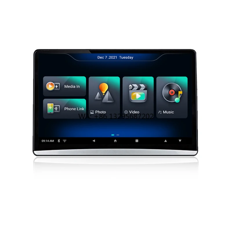 

Top quality 12.4inch 1920*1080 android 10.1 headrest 2g ram 32g rom touch screen rear seat entertainment system car monitor