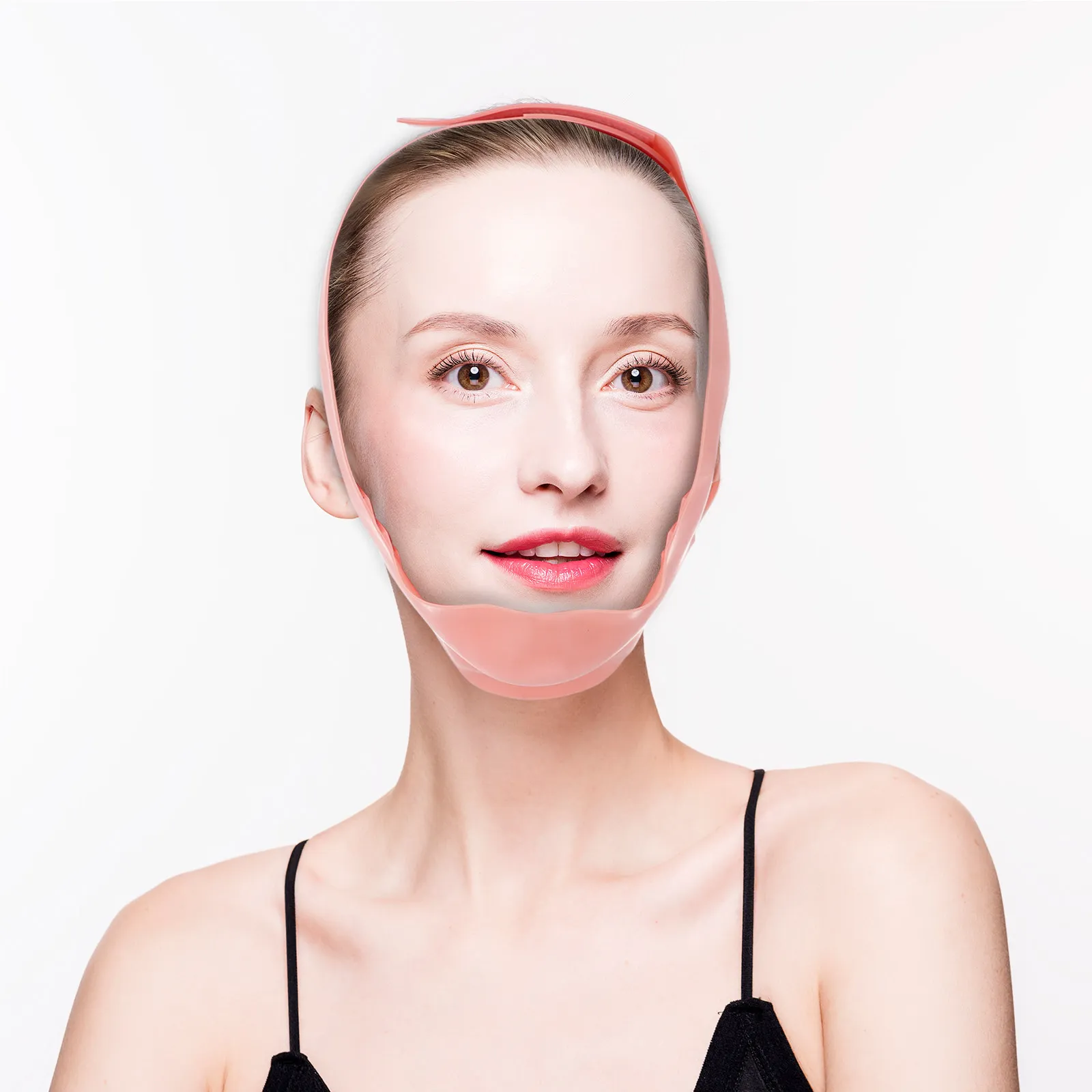 Cinturón Facial Ajustable de Silicona, Suave y Cómodo, Artefacto para Levantar el Rostro y Mejorar la Eliminación de la Papada